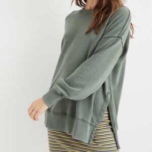 Aerie Desert Cozy Green Oversized Sweatshirt